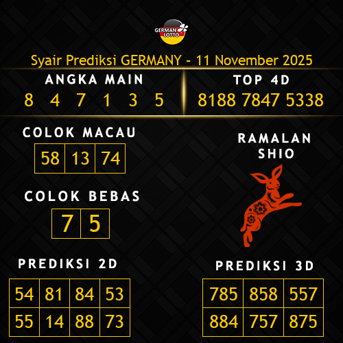 Prediksi Germany Hari Ini 11-november-2025