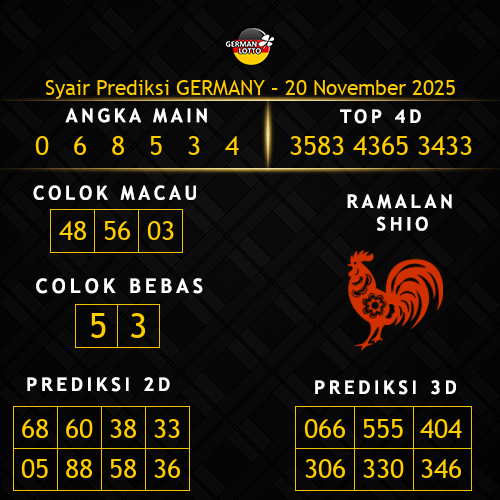 Prediksi Germany Hari Ini 20-november-2025