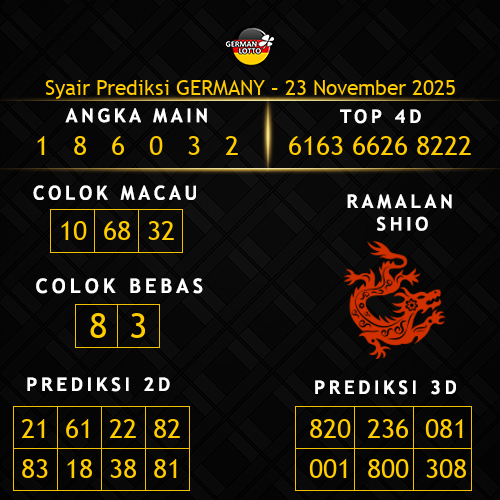 Prediksi Germany Hari Ini 23-november-2025