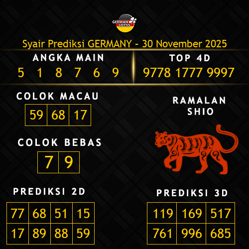 Prediksi Germany Hari Ini 30-november-2025