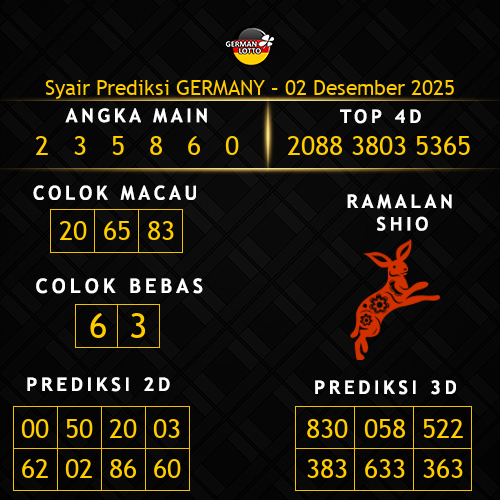 Prediksi Germany Hari Ini 2-desember-2025