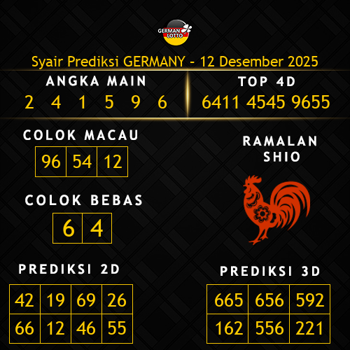 Prediksi Germany Hari Ini 12-desember-2025