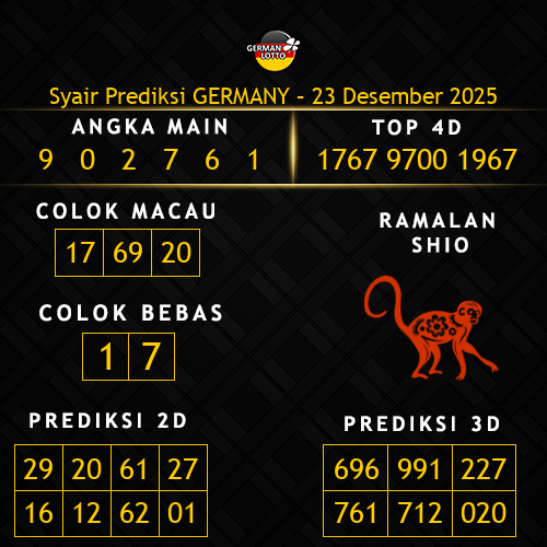 Prediksi Germany Hari Ini 23-desember-2025