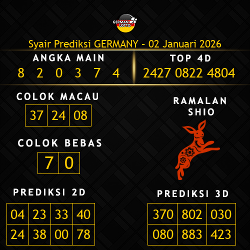 Prediksi Germany Hari Ini 2-januari-2026