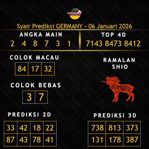 Prediksi Germany Hari Ini 6-januari-2026