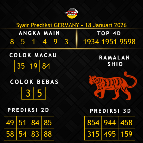 Prediksi Germany Hari Ini 18-januari-2026