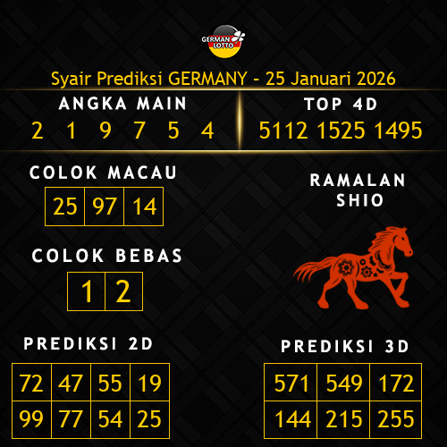 Prediksi Germany Hari Ini 25-januari-2026