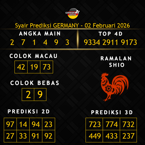 Prediksi Germany Hari Ini 2-februari-2026
