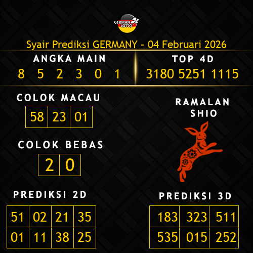 Prediksi Germany Hari Ini 4-februari-2026