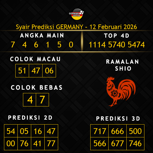 Prediksi Germany Hari Ini 12-februari-2026