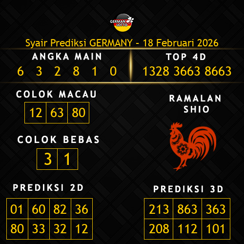 Prediksi Germany Hari Ini 18-februari-2026