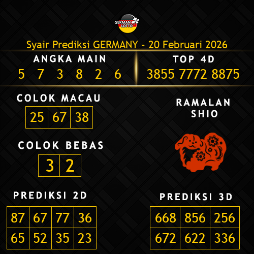 Prediksi Germany Hari Ini 20-februari-2026