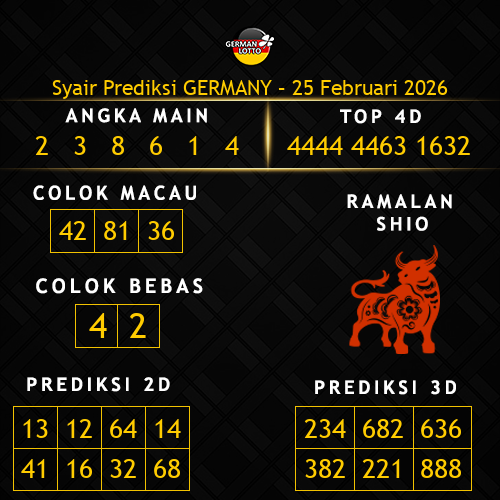 Prediksi Germany Hari Ini 25-februari-2026