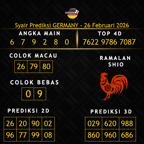Prediksi Germany Hari Ini 26-februari-2026