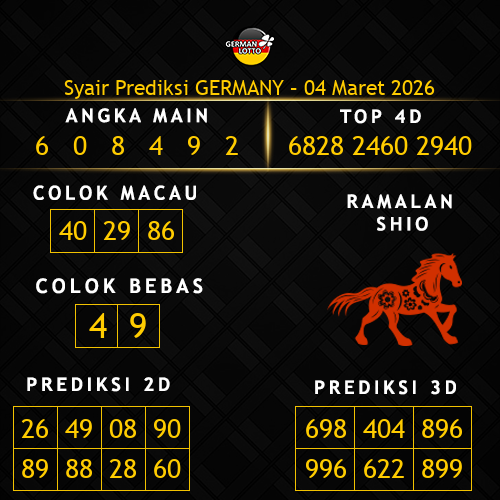Prediksi Germany Hari Ini 4-maret-2026