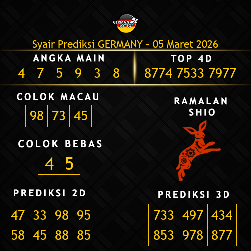 Prediksi Germany Hari Ini 5-maret-2026