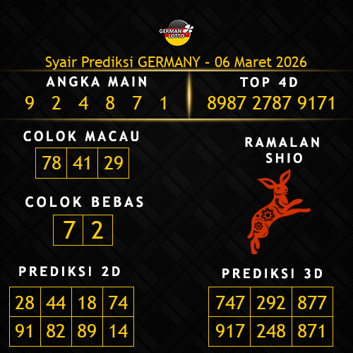 Prediksi Germany Hari Ini 6-maret-2026