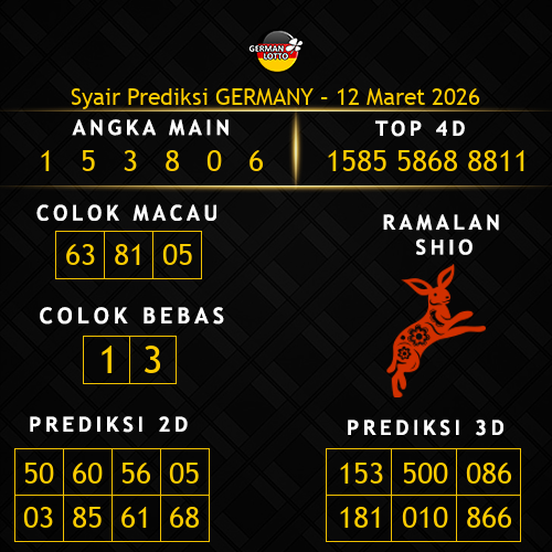 Prediksi Germany Hari Ini 12-maret-2026