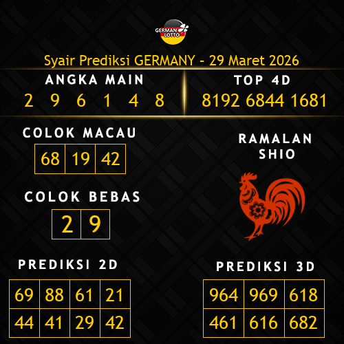 Prediksi Germany Hari Ini 29-maret-2026