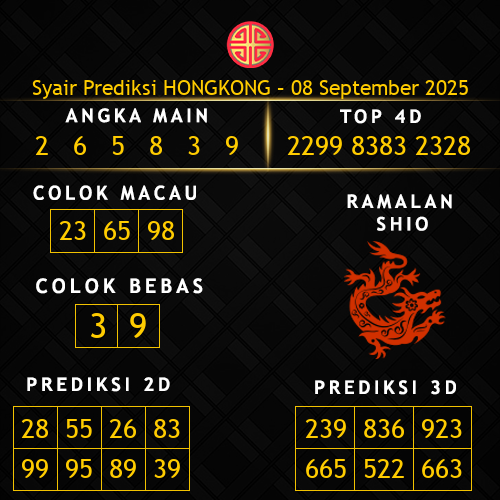 Prediksi Hongkong Hari Ini 8-september-2025