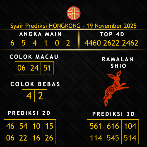 Prediksi Hongkong Hari Ini 19-november-2025