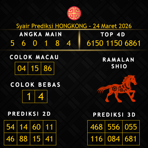 Prediksi Hongkong Hari Ini 24-maret-2026