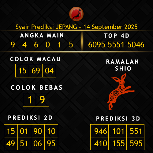 Prediksi Jepang Hari Ini 14-september-2025