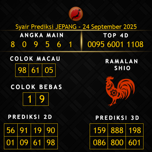 Prediksi Jepang Hari Ini 24-september-2025