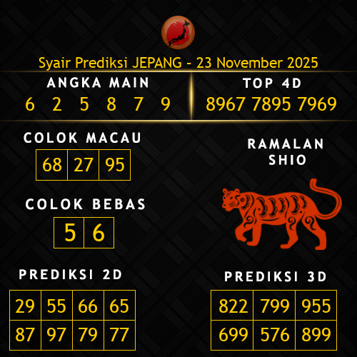 Prediksi Jepang Hari Ini 23-november-2025
