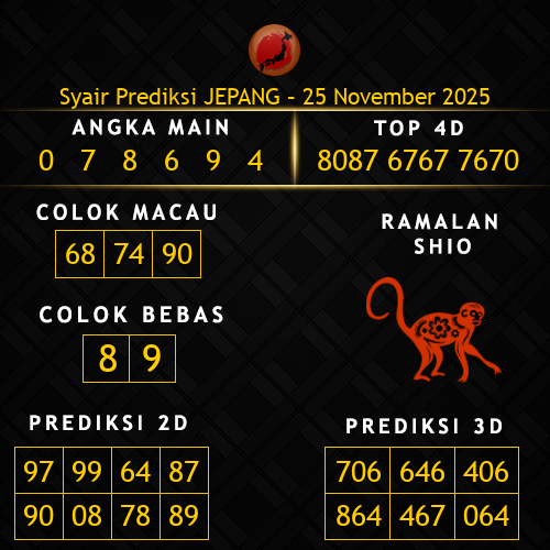 Prediksi Jepang Hari Ini 25-november-2025
