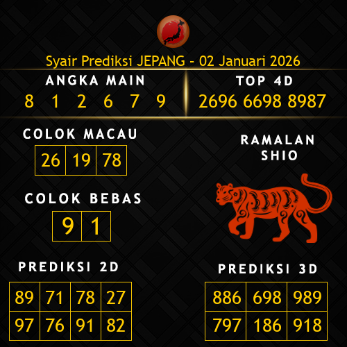 Prediksi Jepang Hari Ini 2-januari-2026