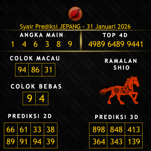 Prediksi Jepang Hari Ini 31-januari-2026