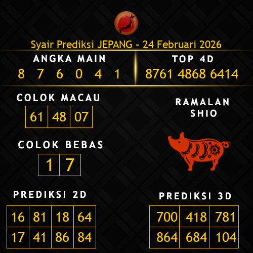 Prediksi Jepang Hari Ini 24-februari-2026