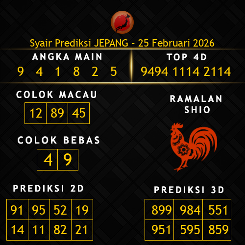 Prediksi Jepang Hari Ini 25-februari-2026