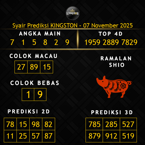 Prediksi Kingston Hari Ini 7-november-2025