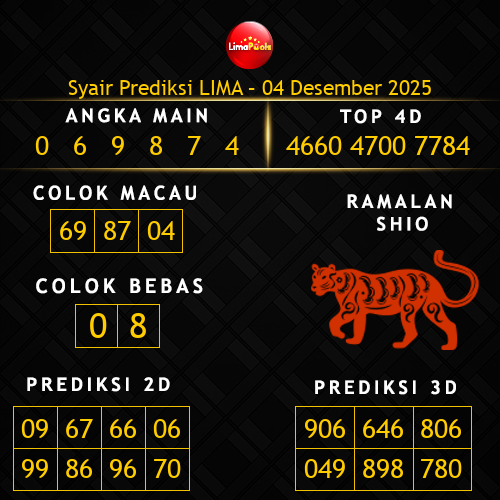 Prediksi Lima Hari Ini 4-desember-2025