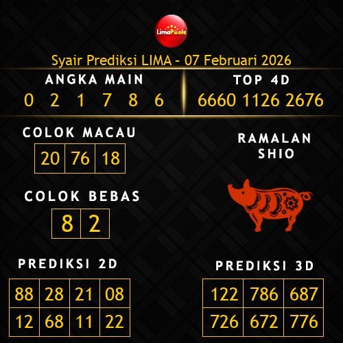 Prediksi Lima Hari Ini 7-februari-2026