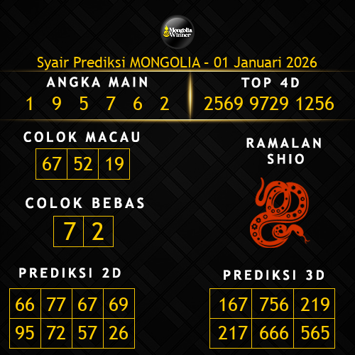 Prediksi Mongolia Hari Ini 1-januari-2026