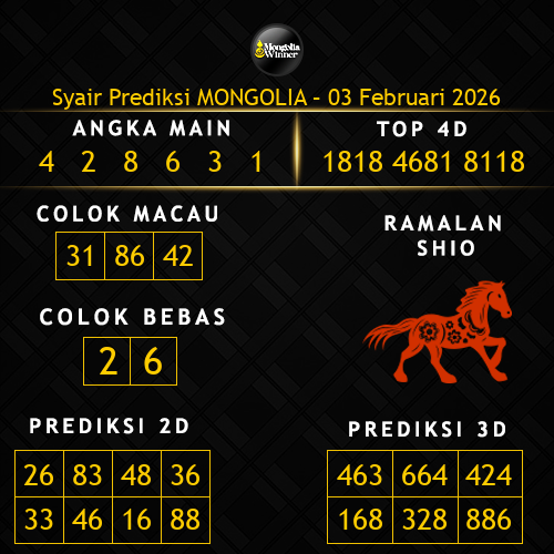 Prediksi Mongolia Hari Ini 3-februari-2026