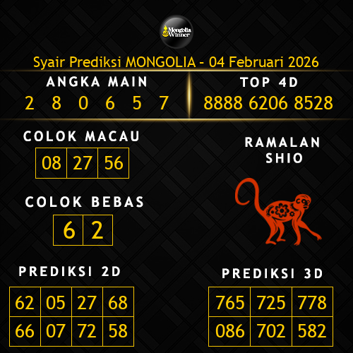 Prediksi Mongolia Hari Ini 4-februari-2026
