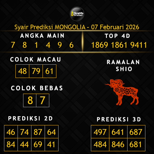 Prediksi Mongolia Hari Ini 7-februari-2026