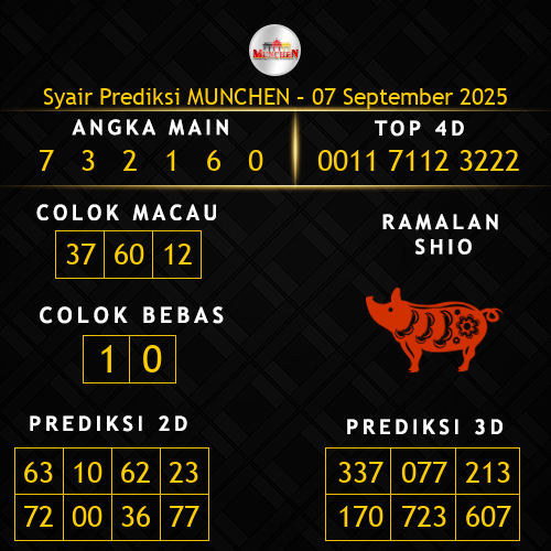Prediksi Munchen Hari Ini 7-september-2025