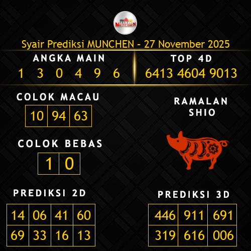 Prediksi Munchen Hari Ini 27-november-2025