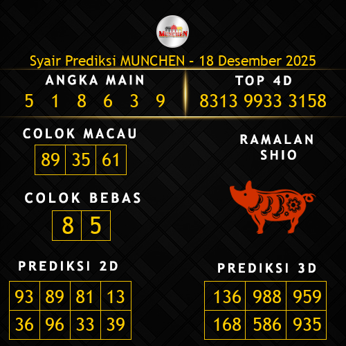 Prediksi Munchen Hari Ini 18-desember-2025