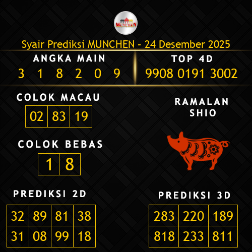Prediksi Munchen Hari Ini 24-desember-2025