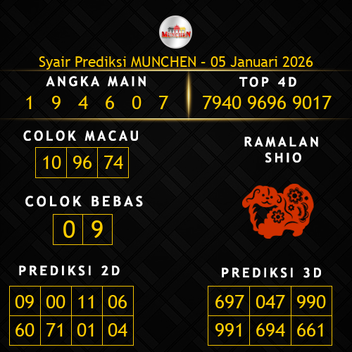Prediksi Munchen Hari Ini 5-januari-2026