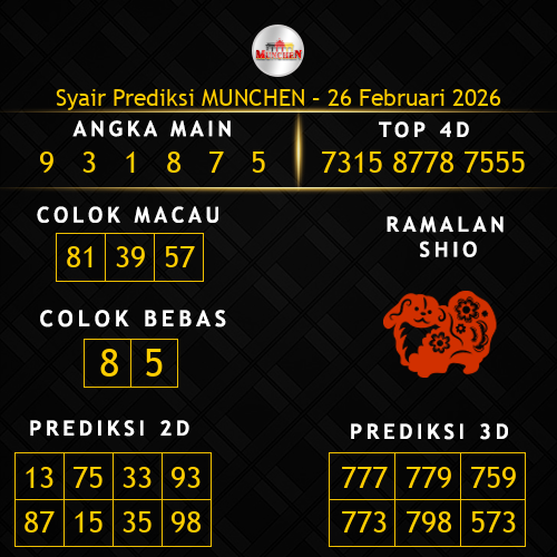 Prediksi Munchen Hari Ini 26-februari-2026
