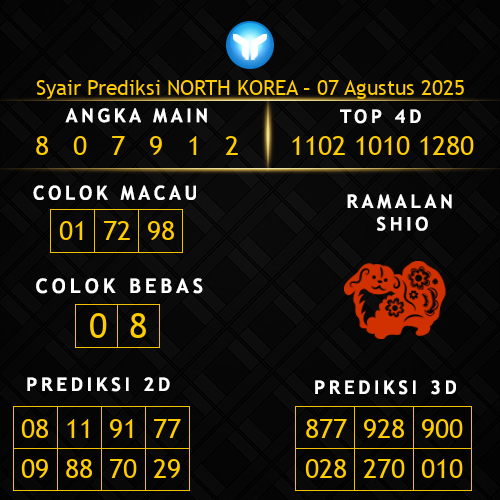 Prediksi North Korea Hari Ini 7-agustus-2025