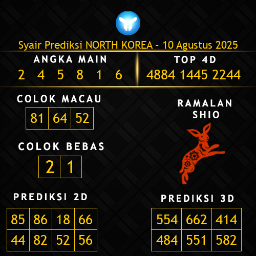 Prediksi North Korea Hari Ini 10-agustus-2025