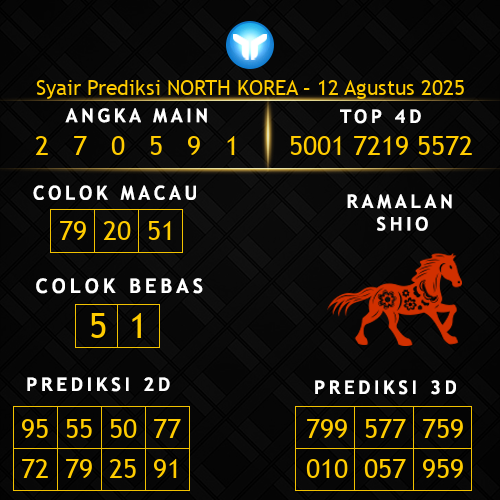 Prediksi North Korea Hari Ini 12-agustus-2025